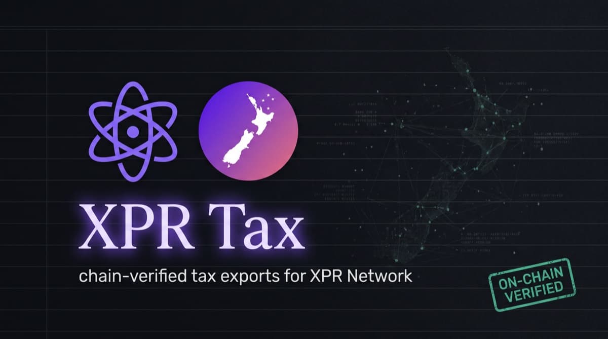 Introducing XPR Tax: Full-History Tax Exports for XPR Network