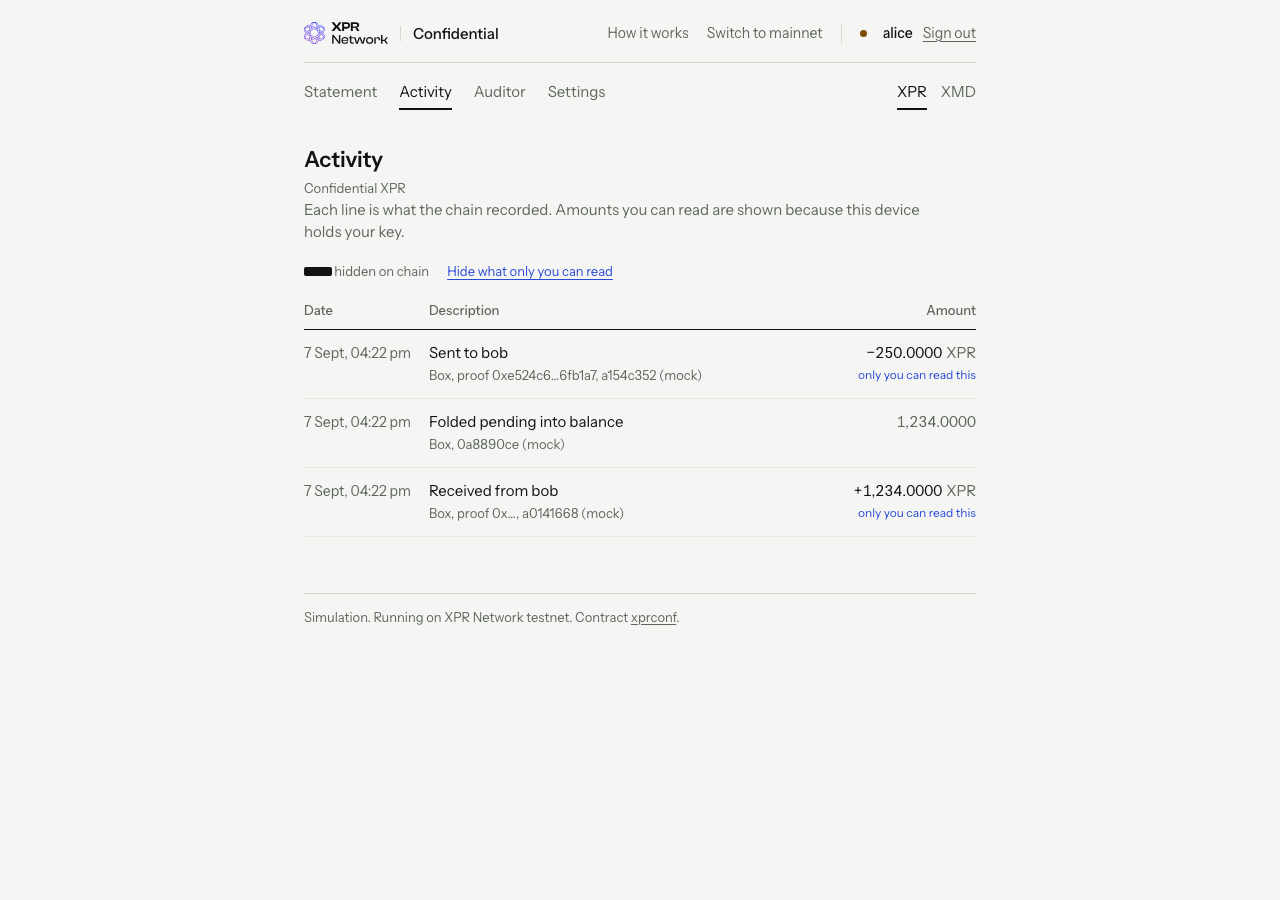 Activity view