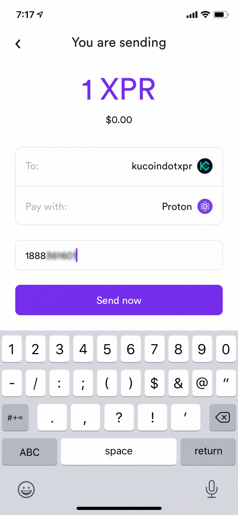 how to deposit into kucoin from wallet